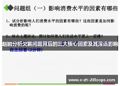 赵鹏分析欠薪问题背后的三大核心因素及其深远影响