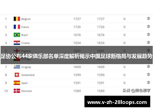 足协公布44家俱乐部名单深度解析揭示中国足球新格局与发展趋势